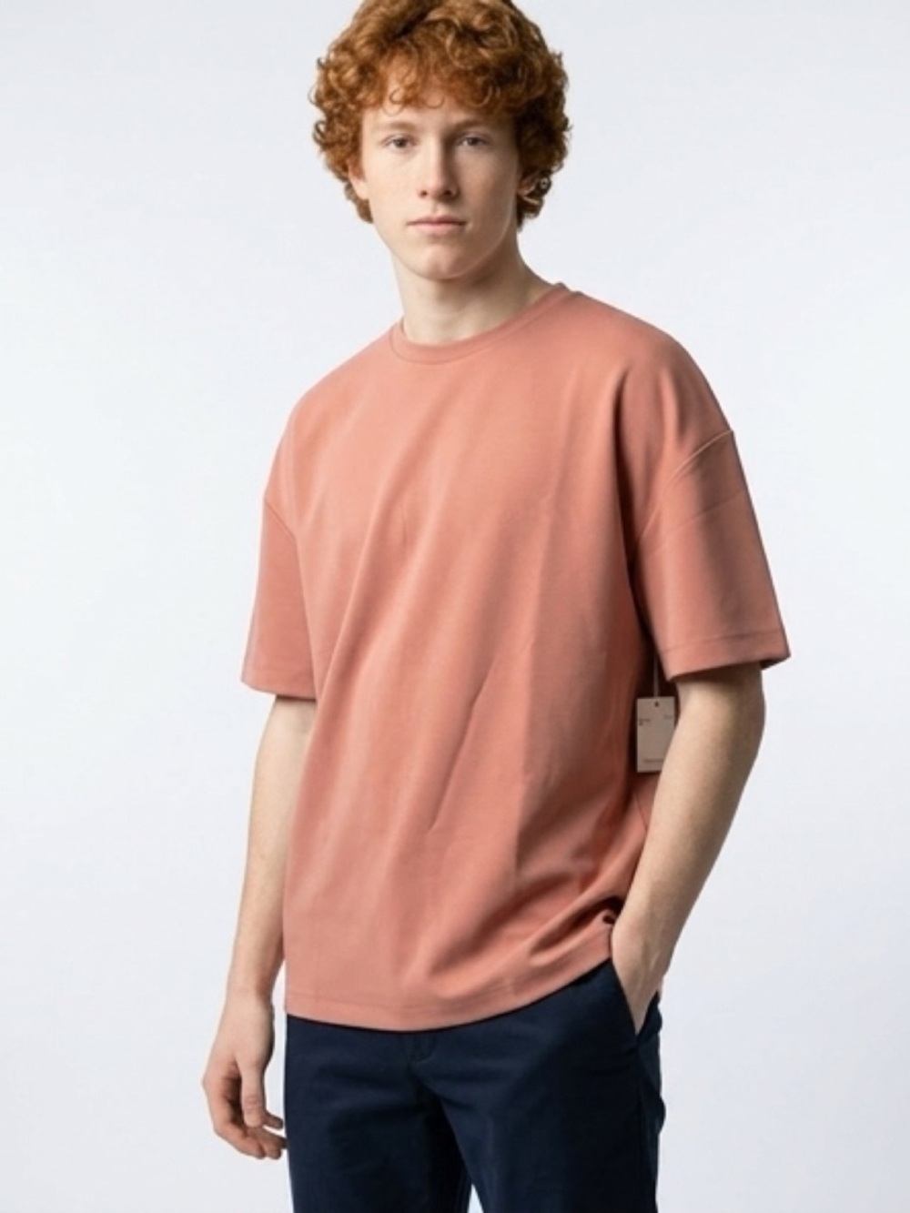 STYLUS Men's Short Sleeve Tee - Coral